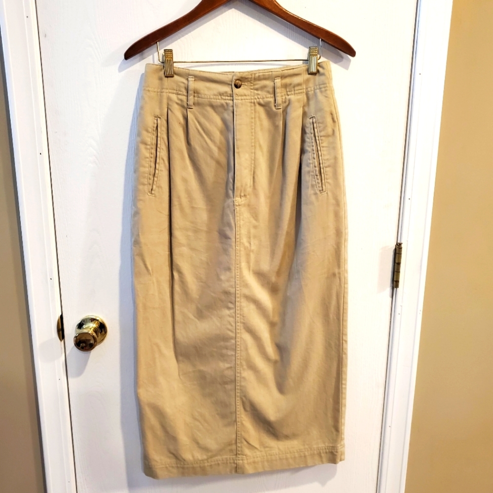 *HUGE SALE* Khaki straight long skirt EUC!!!